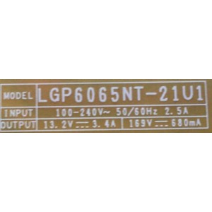 FUENTE PARA TV LG / NUMERO DE PARTE EAY65895531 / EAX69501601 / LGP6065NT-21U1 / MODELO 65UP8000PUA.BUSFLKR